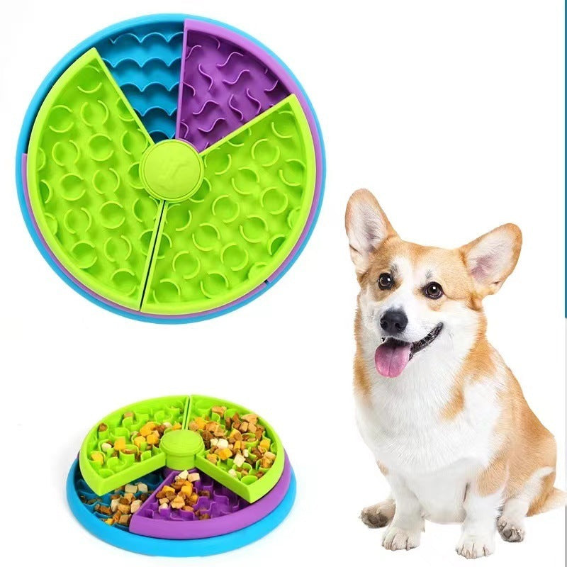 Slow Food Bowl Anti Choking Cat Bowl Dog Basin Puzzle Feeder Healthy