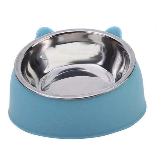 100ML Cat Dog Bowl 15 Degrees Raised Non Slip Puppy Base Cat Food