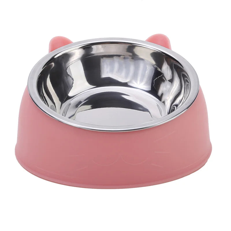 100ML Cat Dog Bowl 15 Degrees Raised Non Slip Puppy Base Cat Food
