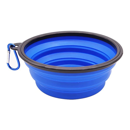 350ml Collapsible Dog Pet Folding Silicone Bowl Outdoor Travel