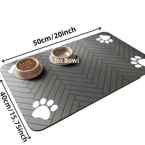 Bsorbent Pet Feeding Mat, Waterproof Placemat