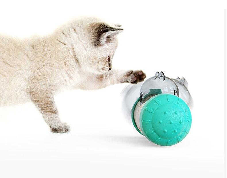 Dog Cat Toy Pet Tumbler Slow Food Leaking Ball Swing Leaking Food Toy